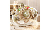 Simulated Driving Steering Wheel Toy Educational Steering Wheel Toy Simulator Sensory Screenscreenless for Toddlers, Playroom