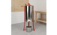 With Stand 3 Frame Honey Extractor Adjustable Legs 3 Frame Manual Honey Extractor Clear Lid Honeycomb Centrifuge Seamless Joining for Beekeepers, Farm
