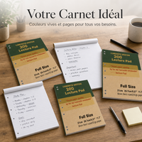 A4 Kraft Paper Notebook, 55gsm Thin Crisp Pages, Large Capacity Loose-Leaf Journal for Students