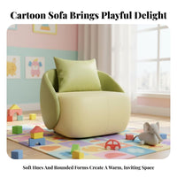 Adorable creature Design soft Character Armchair sturdy Foam Construction Soft Character Lounger children's Chair for young children, Infants, Preschoolers, storytime corner, Playroom, Bedroom, Living Room