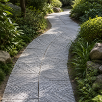Paving Stones Blue Stone, Natural Stone Terrace Slabs Gray, Hand-Chiseled Surface, Non-Slip for Garden Paths