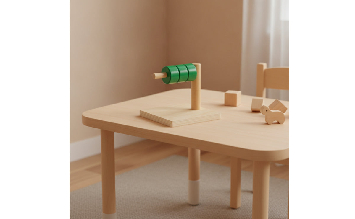 Shape Matching Toy Educational Wooden Toy with Rings Fine Motor Sorting Board with Pegs for Young Children, Infants, Tabletop, Playroom, Preschool