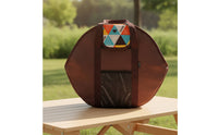 Cast Iron Skillet Bag Padded Grill Pan Bag with Mesh Pocket Heavy-Duty for Camping, Cooks