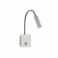 Foldable Flexible Gooseneck Wall Lamp Focused Beam Dimmable LED Wall Lamp Easy Install Eye-Caring for Bedroom
