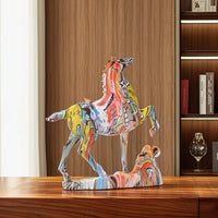 Horse Statue with Base Collectible Horse Statue Compact for Entryway, Homeowners