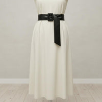 Square Buckle Waist Belt Simple Wide Tie Belt Comfortable Sleek & Stylish Accessory for Women