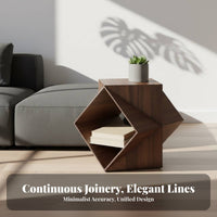 Artistic Design Polyhedron Side Table Geometric Shape Nightstand Minimalist & Design Indoor Furniture Movable for Art Lovers, Apartment Dwellers, Interior Designers, Living Room, Bedroom, study corner, Hallway