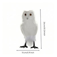 Feathered Owl Figurine Artisanal Sculpture Vivid for Photographers