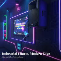 Heavy-Duty Speaker Wall Mount Metal Construction Adjustable Speaker Wall Mount Easy Installation Sleek Design for KTV Owners, Home Theater Enthusiasts, Studio, Bar