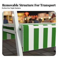 Optional Wheels Portable Vendor Stand Easy Setup Portable Outdoor Sales Cart Compact Storage Foldable Vendor Display Kiosk Weather-Resistant Canopy for Street Vendors, Small Business Owners, Crafters, Night Markets, Trade Shows, Temporary Shops