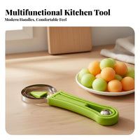 3 Pieces Fruit Baller Ladle Ing Tool Set Food-Grade Material Fruit Baller and Corer Set Fruit Carving Tool Kit Stainless Steel