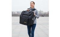 Waterproof Padded Accordion Backpack Portable 120 Bass Accordion Case Water-Resistant Music Gear Shockproof for Musicians, Travel, Practice, Stage