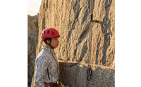 Ventilated Climbing Helmet with Chin Strap Sturdy Mountaineering Helmet with Vents Lightweight Cushioned for Climbers
