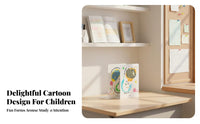 2 Pieces Cute Cartoon Design kitten Design Bookends Sturdy Book holder Space-Saving Desk Accessory Non-Slip Base for Students, Teens, Women, Desktop, Study, Library, Bedroom