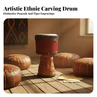 Handmade Goblet Drum Handmade Percussion Instrument Professional Grade Authentic Sound for Musicians, Music Enthusiasts, Beginners, Live Performances, Recording Studios, Outdoor Gathebands, Home Decoration