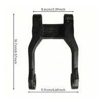 Pallet Truck Wheel Bracket Replacement Wheel Bracket with Mounting Ears Heavy-Duty for Maintenance Technicians, Warehouse Managers