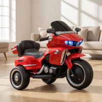 Twin-driveDrive Kids Electric Motorcycle Sporty Electric Kids Motorcycle Stable Rideable Toy with Backrest Safe for Toddlers, Backyard, Playroom