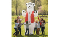 Inflatable White Bear Suit Oversized White Bear Costume Funny Inflatable Costume for Adults, Parties, Cosplay
