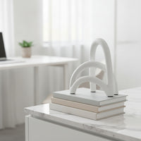 Resin Arch Bridge Ornament Nordic Resin Arch Ornament Modern Bridge Sculpture for Living Room, Entryway, Bookshelf