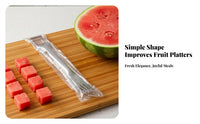 2-in-1 Watermelon Tool Fork Cuts Uniform Cubes Watermelon Fork Tool Multifunctional 2-in-1 Fruit Tool for Parties, Picnics, Summer Gatherings