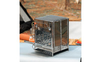 Portable Biofuel Firewood Cooker Lightweight Foldable  Stainless Steel Camping Grill for Backpackers, Backpacking, Picnic