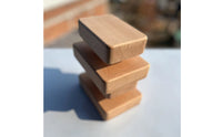 Beech Wood Exercise Blocks Sanded Finish Wooden Fitness Blocks Thick Workout Gear for Push-Ups