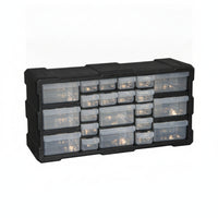 Transparent Drawers 22-Drawer Cabinet Removable Divider Parts Storage Cabinet