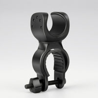 360-Degree Adjustable Bike Front Light Mount Quick-Release Bike Flashlight Mount Ridged Grip Handlebar Flashlight Clamp Compact