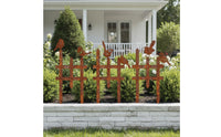 3 Pieces Garden Fence with Birds Outdoor Decorative Garden Border Sturdy Landscape Fence with Bird Decoration for Homeowners, Flower Beds