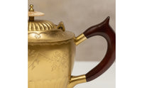 Decorative Teapot Engraved Brass Teapot Vintage-Style Decorative Piece for Decorators