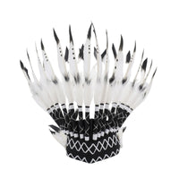 Feather Headdress Dramatic Feather Headpiece Decorative Headwear with Feathers for Dancers, Dance Performances