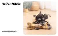 Soft Bone Toy Chew-Resistant Squeaky Chew Toy Interactive Play for Small Dogs