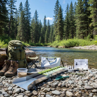 Complete Gold Prospecting Kit Lightweight Sluice Box Gold Panning Kit High-Efficiency Recovery Portable Prospecting Equipment Set for River, Creek