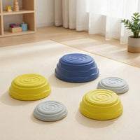 5 Pieces Stepping Stones with Non-Slip Bottom Molded Stepping Stones with Anti-Slip Pads Toy Low-Height Thickened for Children