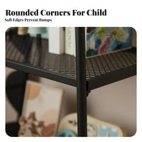 Slim Multi-Tier Shelving Unit Floor-Standing Tall Narrow Shelving Unit Space-Saving Easy Assembly for Bedroom, Playroom