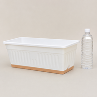 Planter, Flower Pot, Large, Raised Bed, Deep Type, 49×20.5×18cm, Large Capacity, Balcony Garden, Home Vegetable Garden, For Vegetable Cultivation
