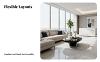 Light Luxury arcd Sectional Sofa Modern Aesthetic Commercial Furniture configurable Design Lobby Seating long-lasting Construction for Interior Designers, Hospitality Managers, Business Owners, Real Estate Sales Center, Reception Area, Hotel, Waiting Room