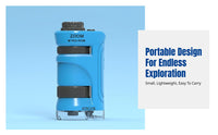 Handheld Science Microscope for Kids, Portable Magnifier, 60X-180X Adjustable, Educational Toy, Random Color