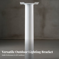 Heavy-Duty Solar Street Light Mounting Arm Weather-Resistant Cantilever Light Pole Bracket Weatherproof for Rural Areas, Garden, Yard