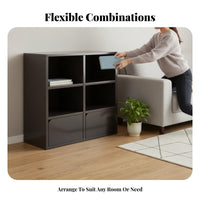 Adaptable Cube Shelf Stackable Interconnectable Cube Rack Versatile Large Capacity for Students, Adults, Living Room, Playroom