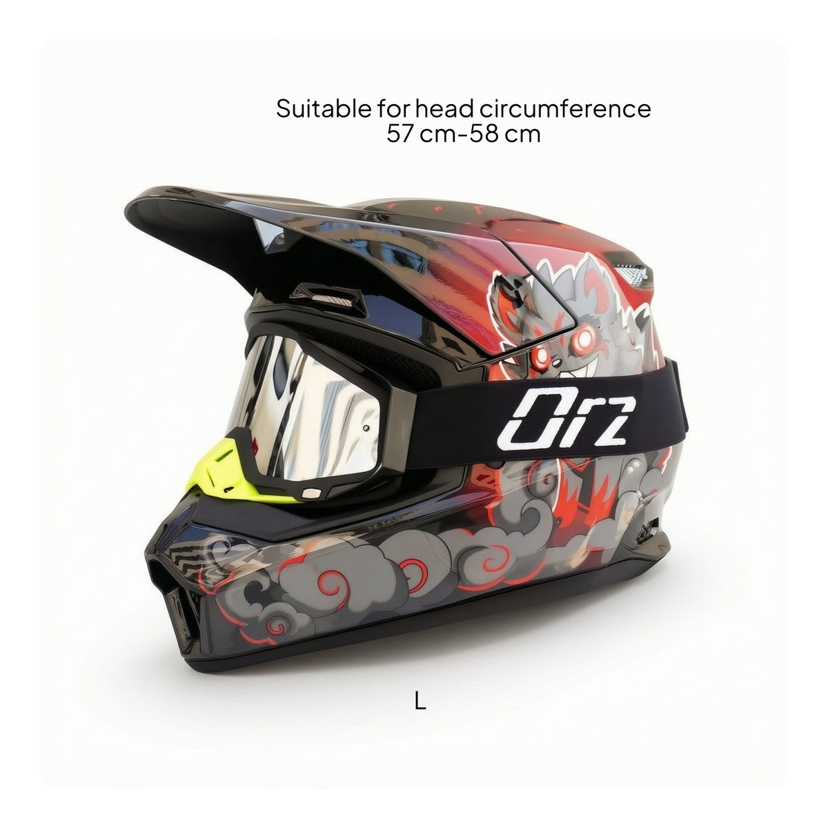 Motocross Helmet off-Road Downhill Helmet Streamlined Safety for Riders, Karting