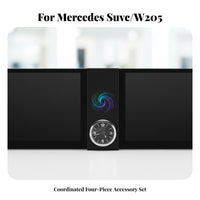 4 Pieces Mercedes GLC Navigation Screen Mobile Device Connectivity W205 Android Instrument Cluster 4G LTE Connectivity Twin Screen Car Display