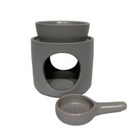 Glazed Melt Melt Burner with Tealight Spoon Decorative Burner Tabletop Fragrance Holder Easy to Use for Tea Corner