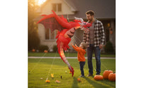 Hanging Inflatable Dragon Halloween Decoration with Lights Lighted Decoration for Porch