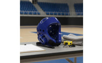 Taekwondo Sparring Headgear with Face Cage Impact Absorption Karate Sparring Helmet Secure Fit Full Face Fighting Arts Helmet for Beginners, Kids