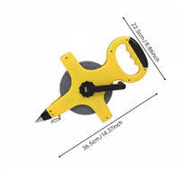 Hand Crank Measuring Reel Ground Anchor Opening Reel Tape Measure Casing for Construction Workers, Surveyors