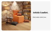 Creative Shape Geometric Block Sofa Set Modular Combination Commercial Furniture Modern Design Lounge Seating Wear-Resistant for Business Owners, Interior Designers, Design Enthusiasts, Reception Area, Waiting Room, Hotel Lobby