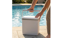 Portable Cooler Top Carry Handle Insulated Container Rectangular Portable Cooler for Picnic, Travel