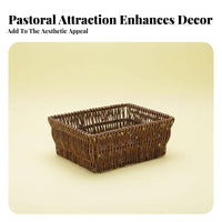 Woven container Set with Liners adaptable Household Storage Rustic and design