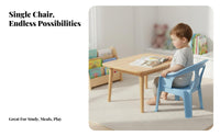 Armrest Design Plastic young child Armchair Anti-Slip Feet Four-Legged kid's Chair back supportive Backrest Playroom Seat Thickened Construction for young children, Preschoolers, Parents, Kindergarten, Daycare, Classroom, Living Room